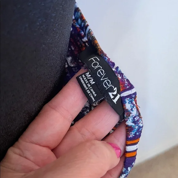 Forever 21 Strapless Maxi Dress - Blue and Red - Picture 4 of 7